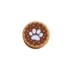 LEGO Paw Print Round Tile 1x1 Medium Nougat 98138pb055 Decorated Replacement Toy